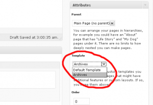 Creating custom page template in WordPress step5 300x206 Creating custom page template in WordPress