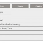 How to create smoothly organics tabs
