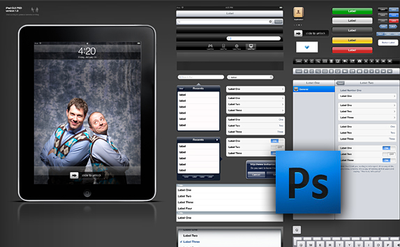 ipad GUI PSD Free Apple iPad GUI PSD