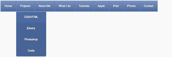 CSS3 manu1 15 CSS3 Menu Navigation Tutorials