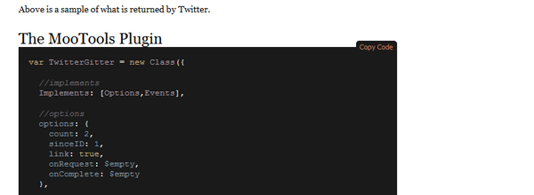 twitterglitter 30 All Time Greatest MooTools Plugins