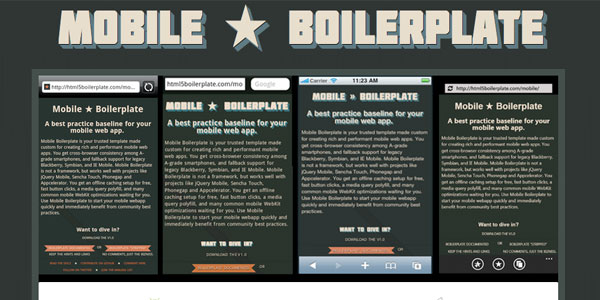 mobile boilerplate Mobile Boilerplate   A Base Template for Mobile Web Application