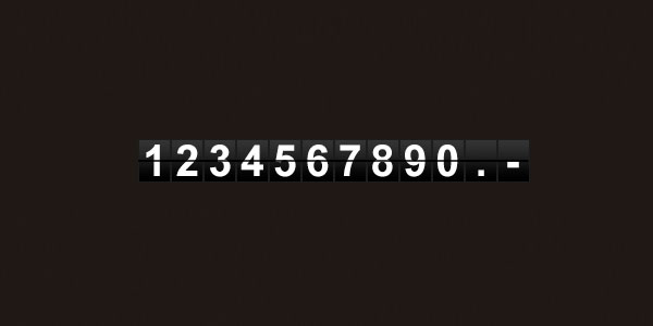 flipcounter flipCounter   Turns  Number Into Analogue Display With jQuery