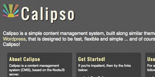 calipso Calipso   NodeJS Based Content Management System